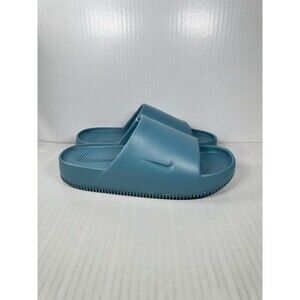 Size 9 Nike Calm Smoky Blue Men's Slides Shoes FD4116-005 NEW